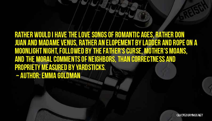 Moonlight Love Quotes By Emma Goldman