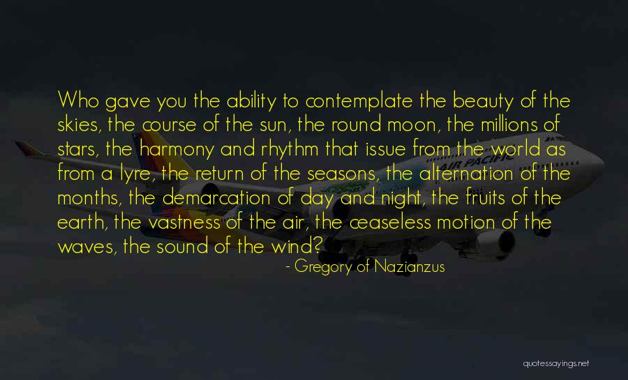 Moon's Beauty Quotes By Gregory Of Nazianzus