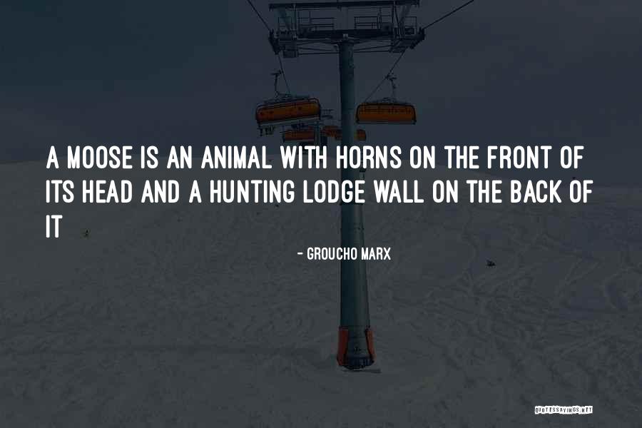 Moose Hunting Quotes By Groucho Marx Moose Hunting Quotes By Groucho Marx