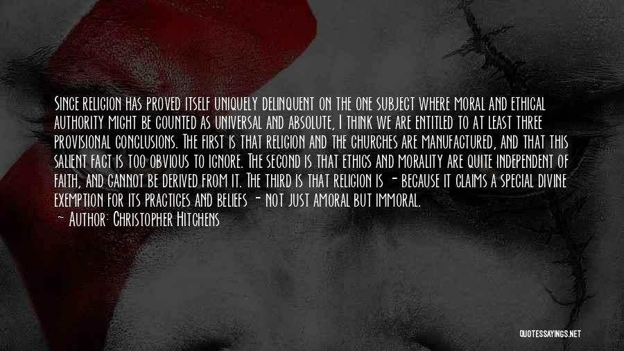 Moral And Immoral Quotes By Christopher Hitchens