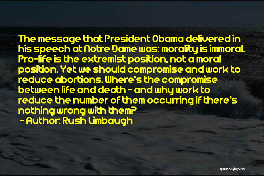 Moral And Immoral Quotes By Rush Limbaugh