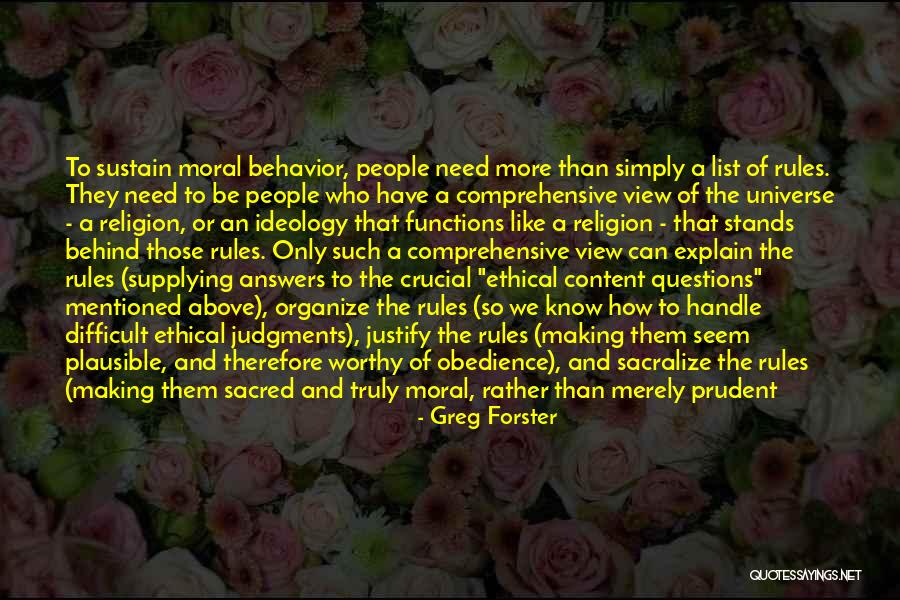 Moral Behavior Quotes By Greg Forster Moral Behavior Quotes By Greg Forster