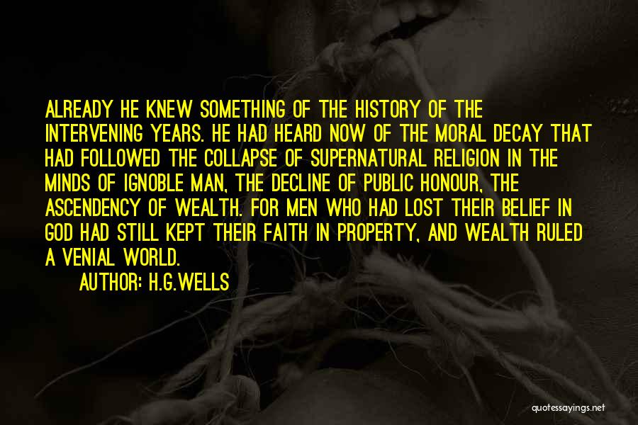 Moral Decline Quotes By H.G.Wells