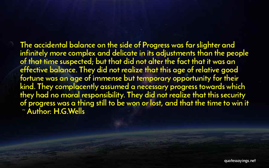 Moral Progress Quotes By H.G.Wells
