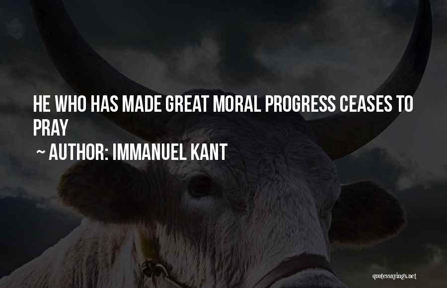 Moral Progress Quotes By Immanuel Kant