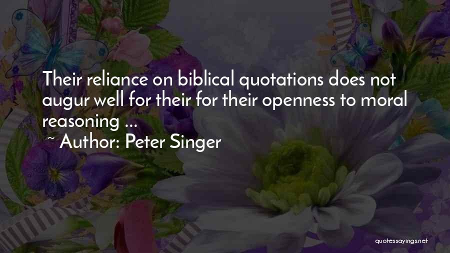 Moral Reasoning Quotes By Peter Singer