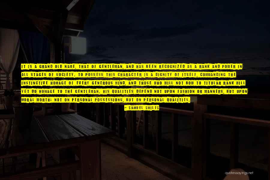 Moral Society Quotes By Samuel Smiles Moral Society Quotes By Samuel Smiles