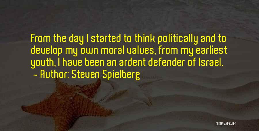 Moral Values For Youth Quotes By Steven Spielberg
