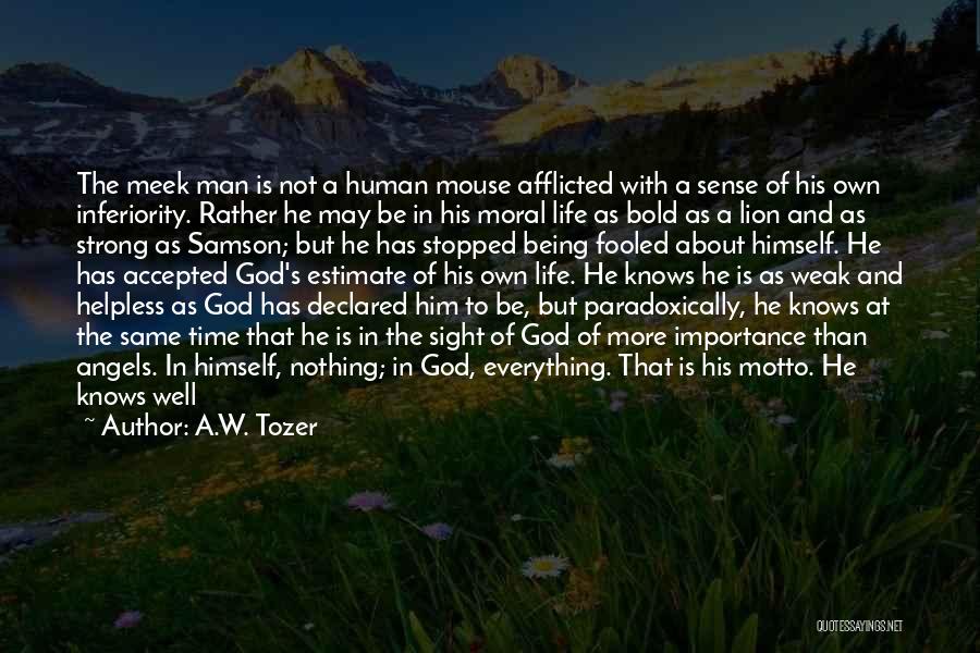 Moral Values In Life Quotes By A.W. Tozer