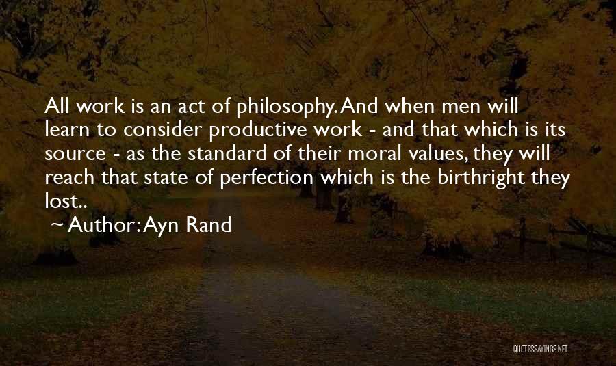 Moral Values Quotes By Ayn Rand