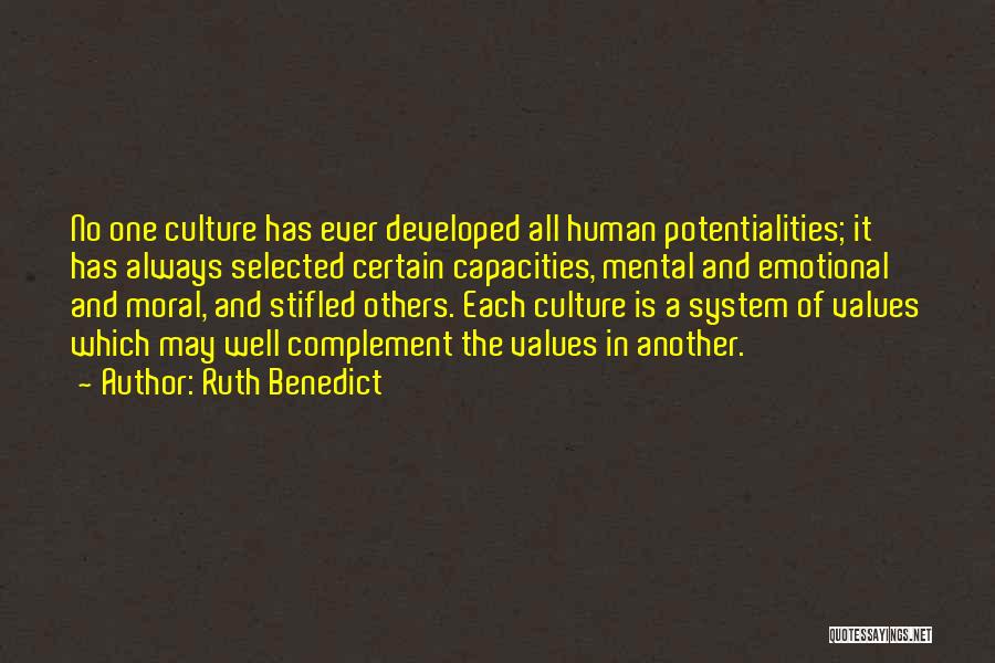 Moral Values Quotes By Ruth Benedict