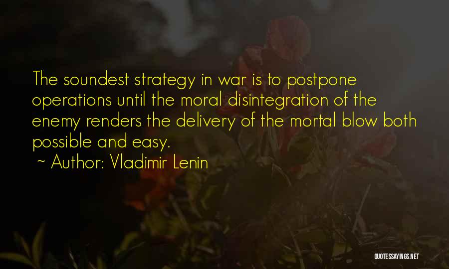 Moral War Quotes By Vladimir Lenin