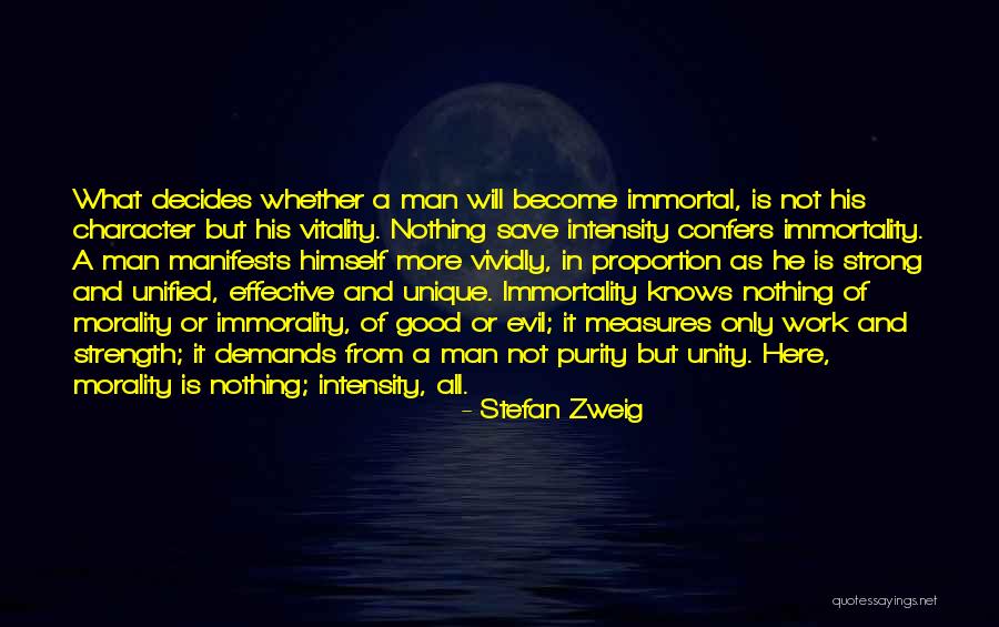 Morality And Character Quotes By Stefan Zweig