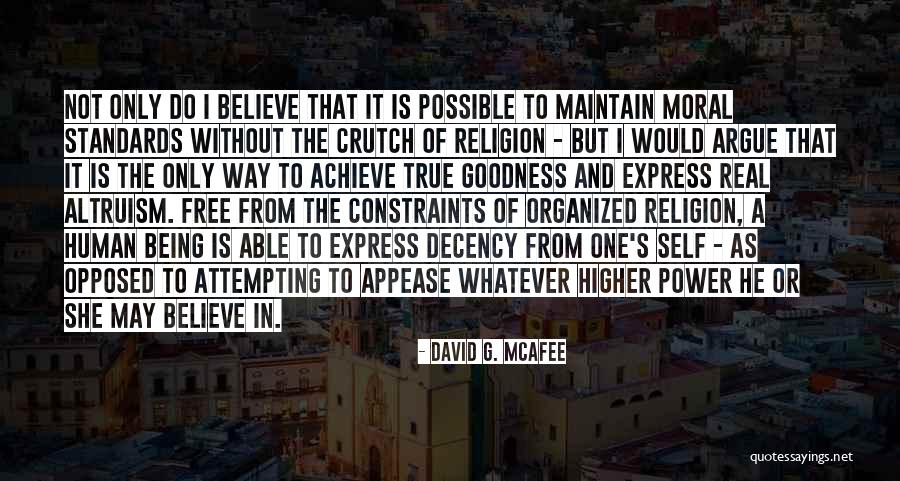 Morality And Power Quotes By David G. McAfee Morality And Power Quotes By David G. McAfee