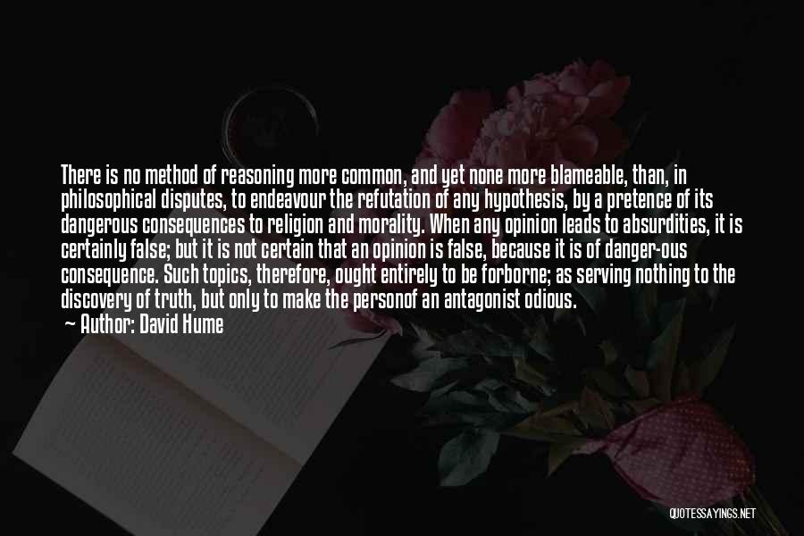 Morality And Religion Quotes By David Hume