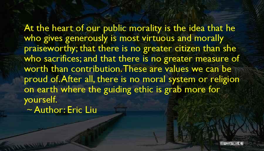 Morality And Religion Quotes By Eric Liu