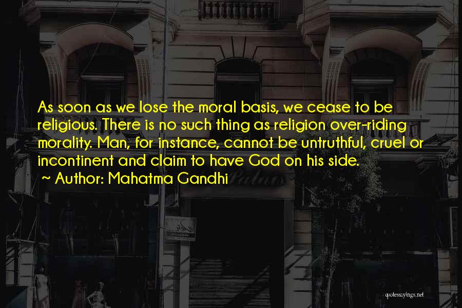 Morality And Religion Quotes By Mahatma Gandhi