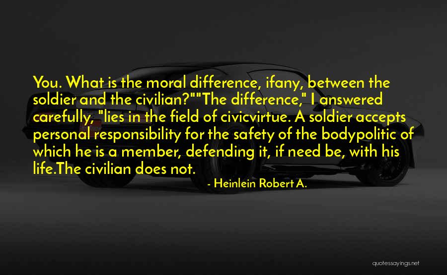 Morality And Responsibility Quotes By Heinlein Robert A.