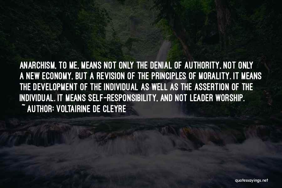 Morality And Responsibility Quotes By Voltairine De Cleyre