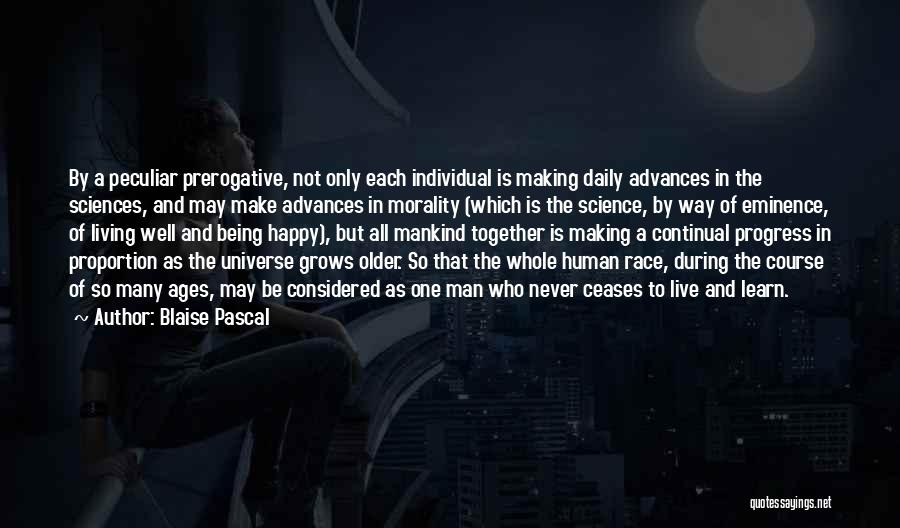 Morality And Science Quotes By Blaise Pascal