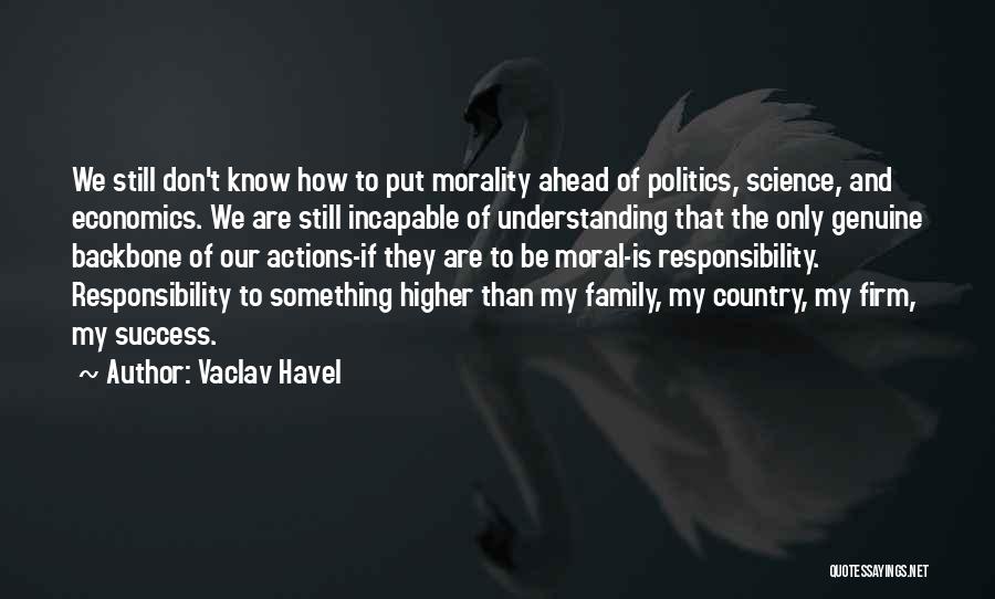 Morality And Science Quotes By Vaclav Havel