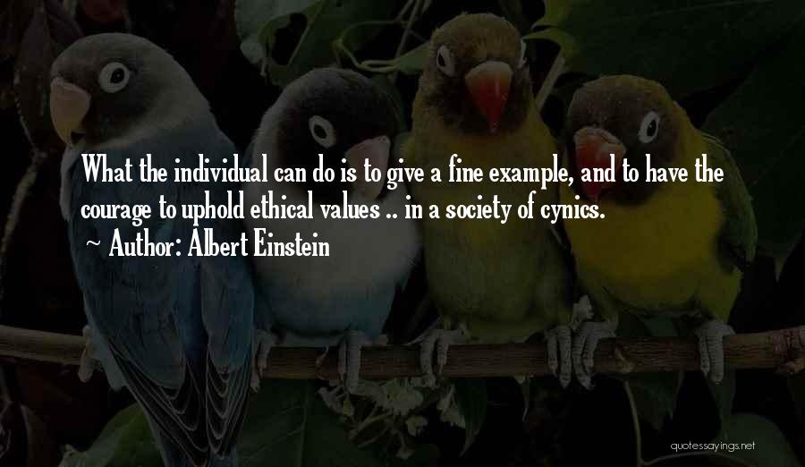 Morality And Values Quotes By Albert Einstein