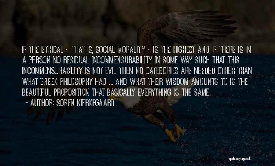 Morality Philosophy Quotes By Soren Kierkegaard