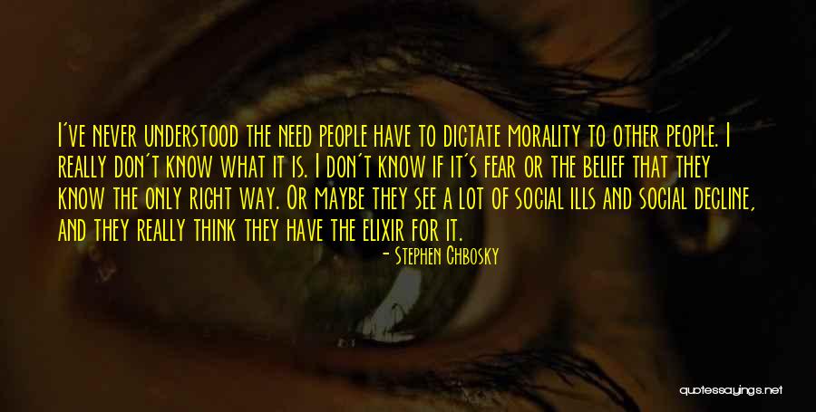 Morality Stephen Quotes By Stephen Chbosky Morality Stephen Quotes By Stephen Chbosky