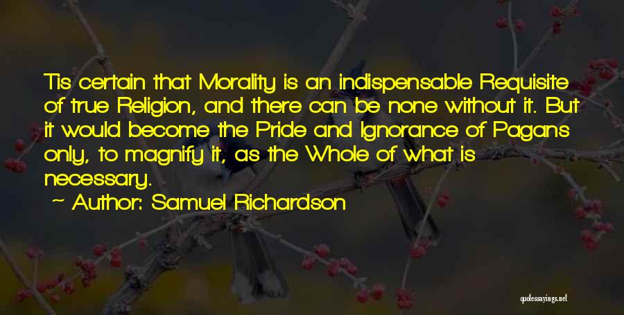 Morality Without Religion Quotes By Samuel Richardson