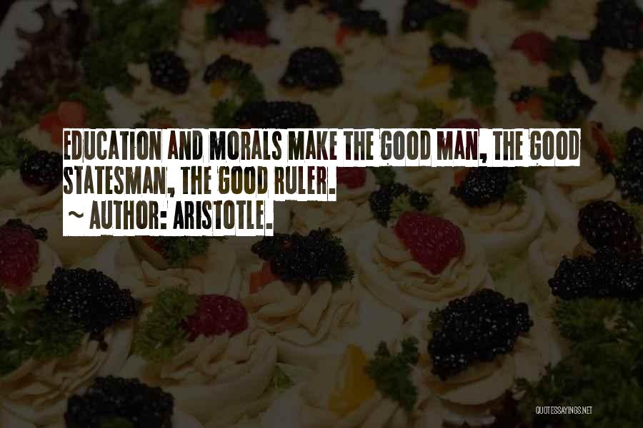 Morals And Education Quotes By Aristotle.