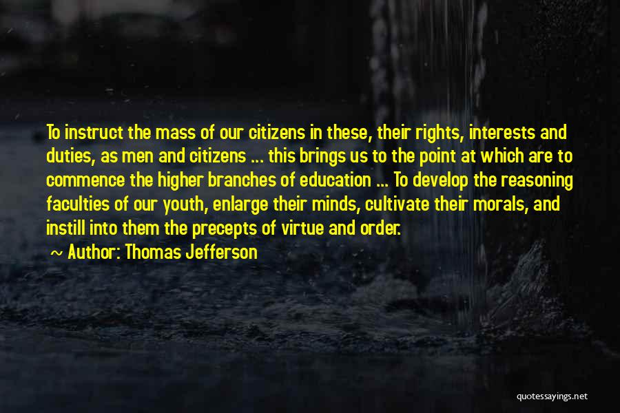 Morals And Education Quotes By Thomas Jefferson