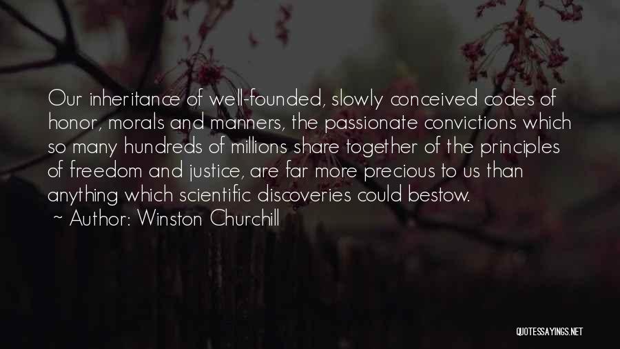 Morals And Manners Quotes By Winston Churchill