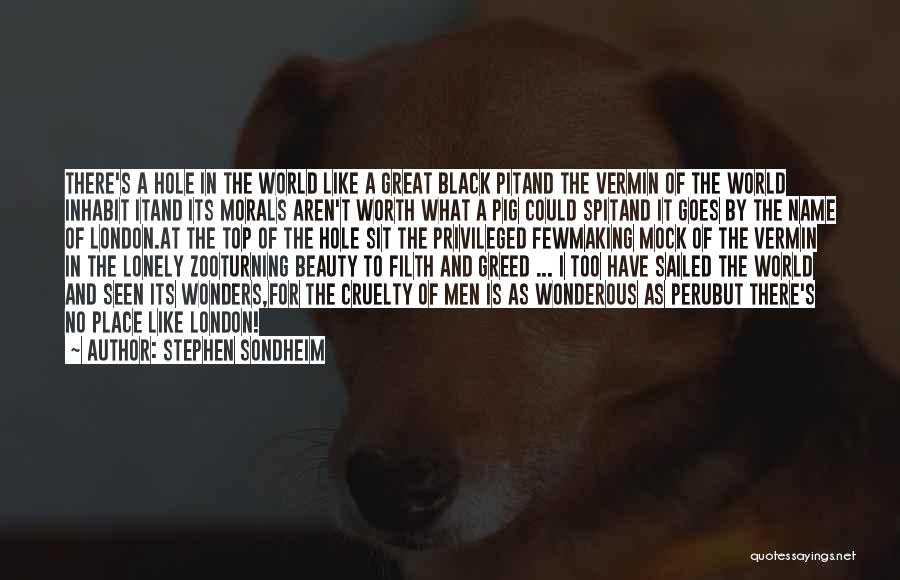 Morals Quotes By Stephen Sondheim