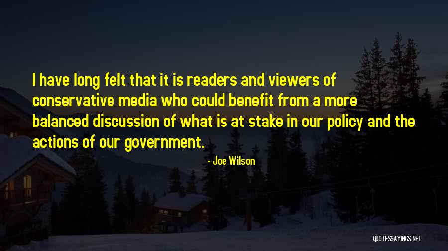 More Balanced Quotes By Joe Wilson More Balanced Quotes By Joe Wilson