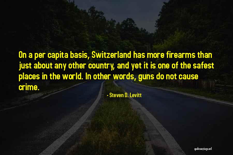 More Guns Less Crime Quotes By Steven D. Levitt