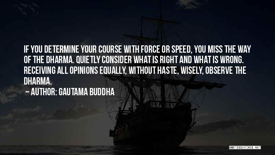 More Haste Less Speed Quotes By Gautama Buddha