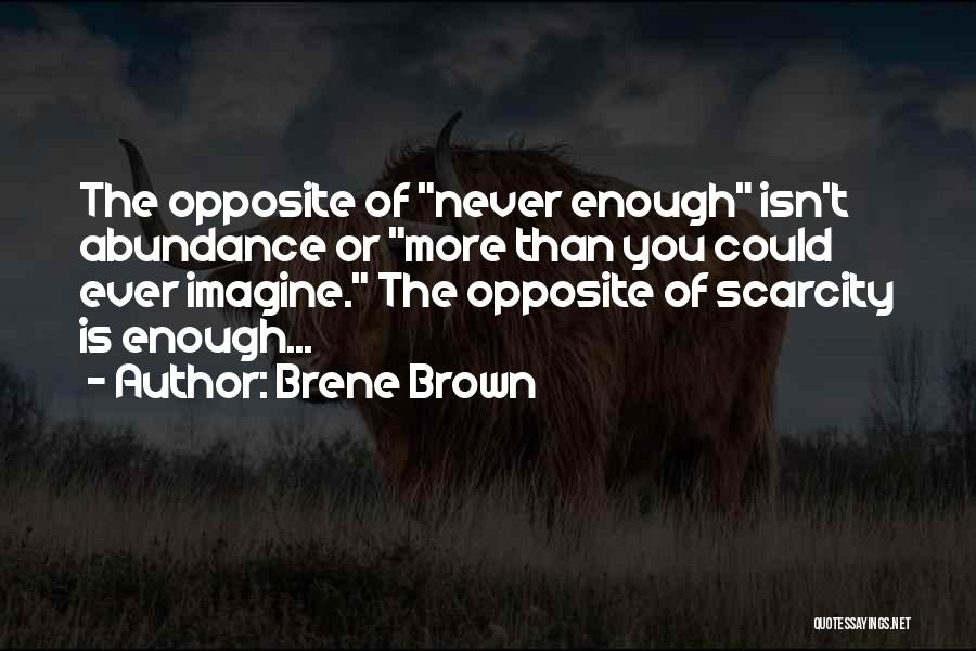 More Is Never Enough Quotes By Brene Brown