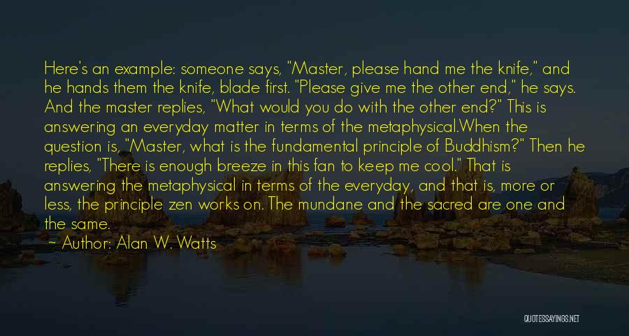 More Of You Less Of Me Quotes By Alan W. Watts