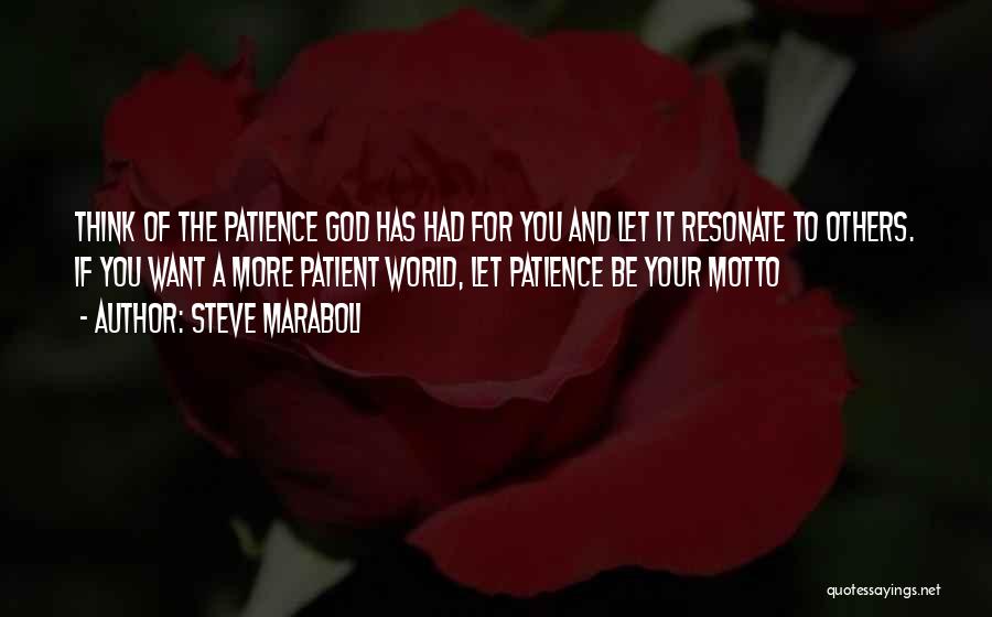 More Patience Quotes By Steve Maraboli