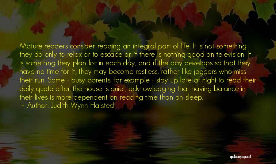 More Sleep Quotes By Judith Wynn Halsted