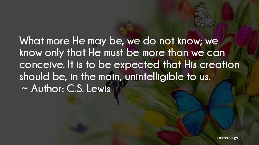 More Than Expected Quotes By C.S. Lewis