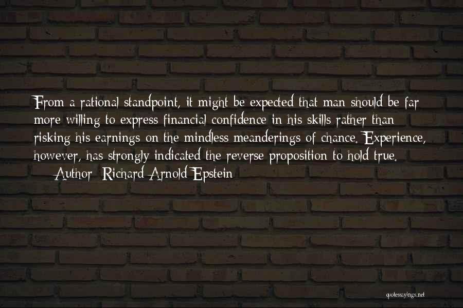 More Than Expected Quotes By Richard Arnold Epstein