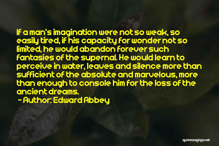 More Than Forever Quotes By Edward Abbey