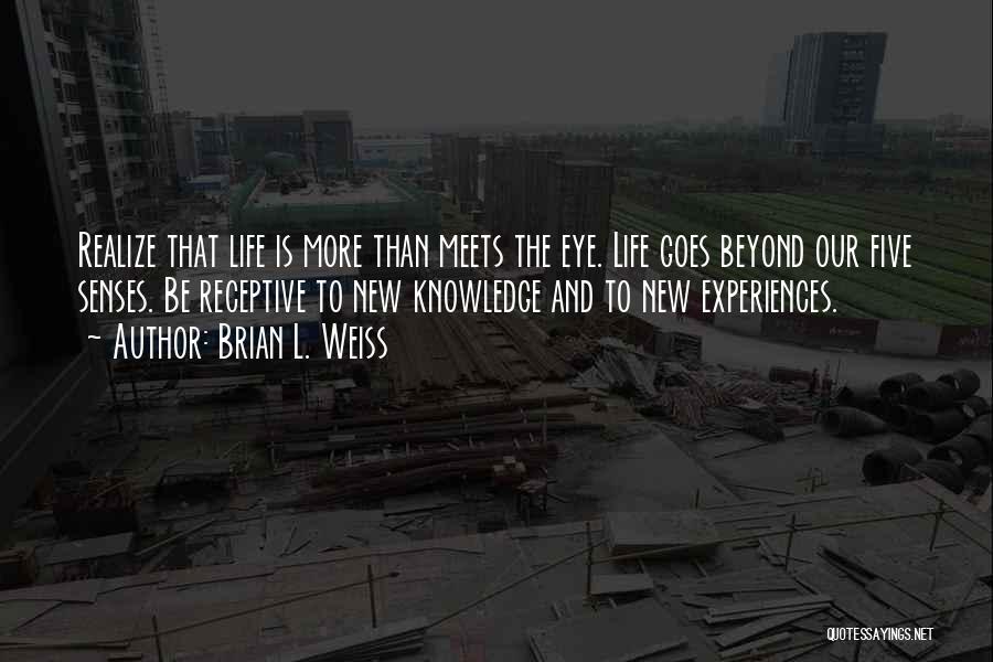 More Than Meets The Eye Quotes By Brian L. Weiss