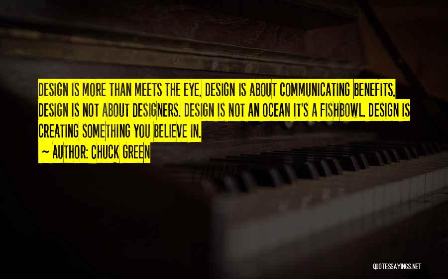 More Than Meets The Eye Quotes By Chuck Green