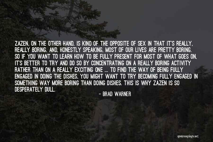 More Than One Way To Do Something Quotes By Brad Warner