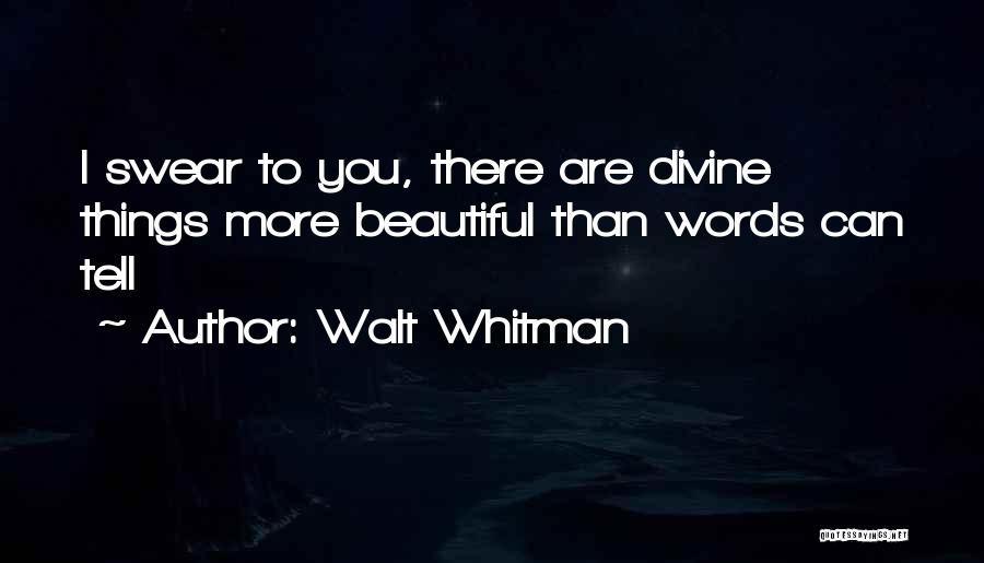 More Than Words Quotes By Walt Whitman
