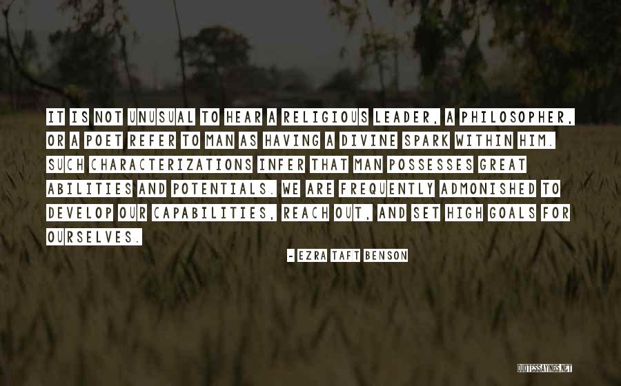 More Unusual The Less You Hear It Quotes By Ezra Taft Benson More Unusual The Less You Hear It Quotes By Ezra Taft Benson