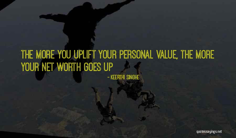 More Your Worth The More Quotes By Keerthi Singhe