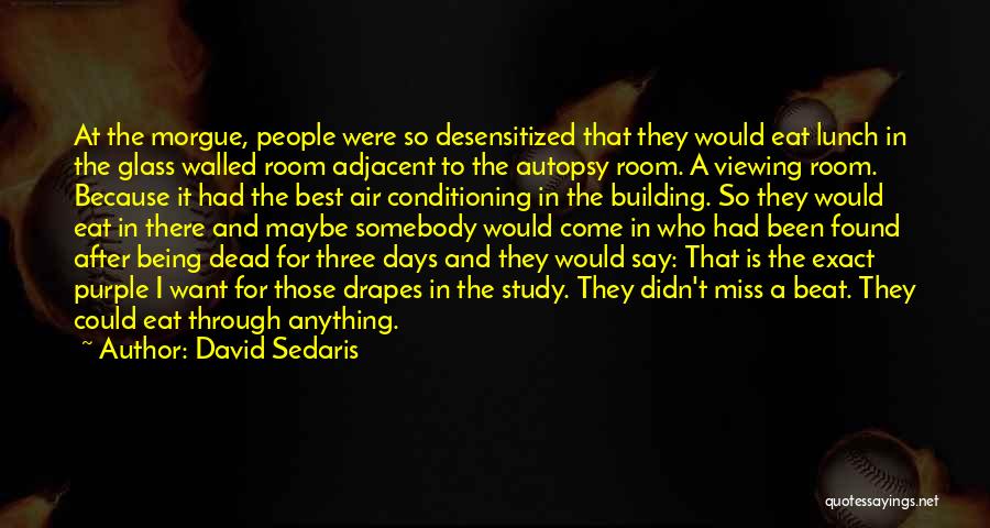 Morgue Quotes By David Sedaris
